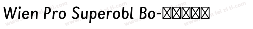 Wien Pro Superobl Bo字体转换